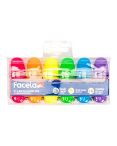 Set mini resaltadores neón