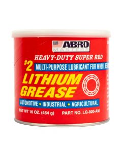 Grasa litio #2 roja abro 16oz
