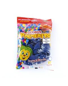 GLOBO #12 FELIZ CUMPLEAÑOS AZUL 12UND