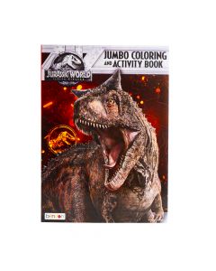 Libro Bendon para colorear jurassic world con actividades 80pag