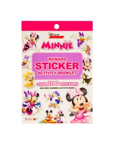 Calcomanía Minnie de  recompensa y actividades +100pzas +3a