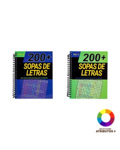 Libro sopa de letras 200+
