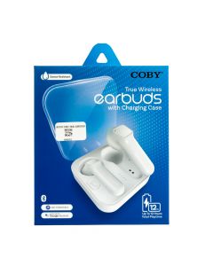 Audífono inalámbrico con case para carga 12hrs blanco