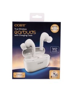 Audífono inalámbrico blanco