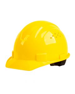 Casco ventilado amarillo