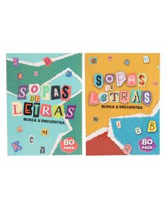 Libro sopa de letras 80 páginas