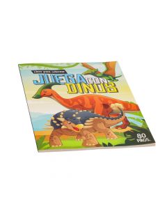 Libro colorear dinosaurios 80 pág