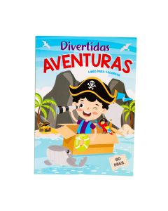 Libro colorear aventuras niños