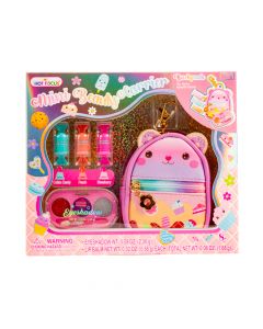 Accesorio belleza bolso con brillo labial y sombra 5en1 5pzas 