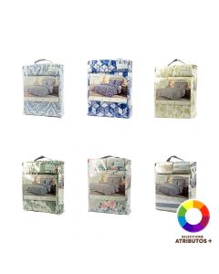 Cubrecama king con estampado