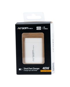 Cargador dual rápido Type-C