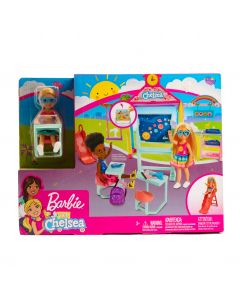 Muñeca Barbie escuela club chelsea con accesorios 3a+