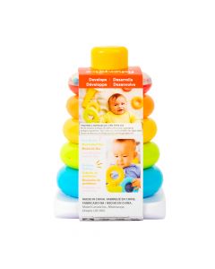 Pirámide argollas para bebé +6m multicolor