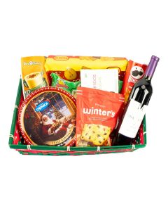 Canasta navideña grande