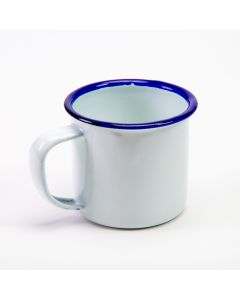JARRA LOZA LISA BLANCA 5CM