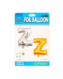 Globo metal letra Z 17pulg dorado