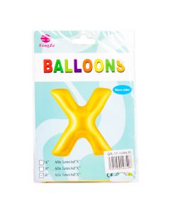Globo metal letra X 40pulg dor