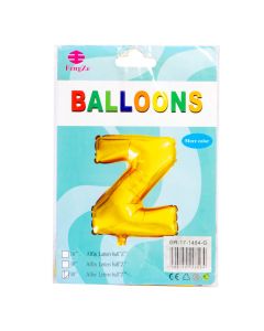 Globo metal letra Z 40pulg dor