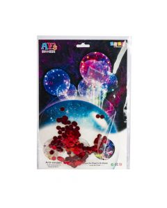 Globo transparente con confeti 20pulg