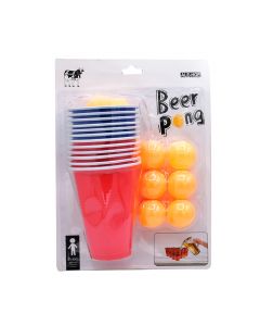 JUEGO MESA BEER PONG 24PZAS +18A