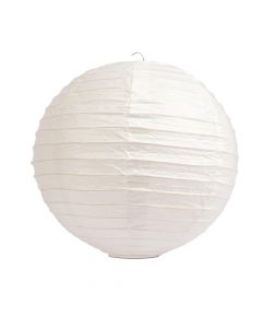 Globo chino papel blanco liso 12pulg