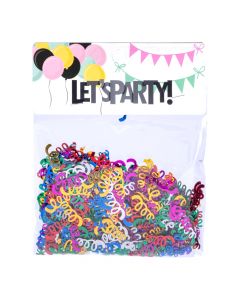 Confetti espiral multicolor