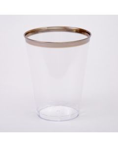 Vaso plástico 10oz 6und transparente
