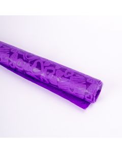 Papel pelón pergamino corazón morado 53x58