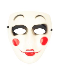 Máscara para fiesta payaso blanca