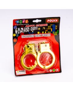 Esposa plástica policía 9.5cm plateado-dorado surtido