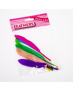 Plumas color lisas 12cm 10und