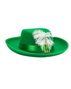 Sombrero irlandés con pluma