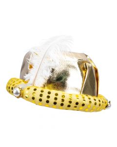 Sombrero sultán con pluma