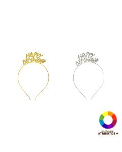 Tiara metálica cumpleaños