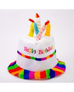 Sombrero tela happy birthday candelas