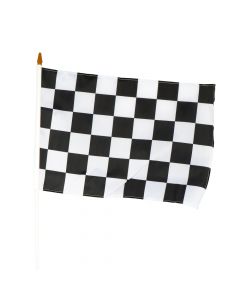 Bandera cuadros con polos