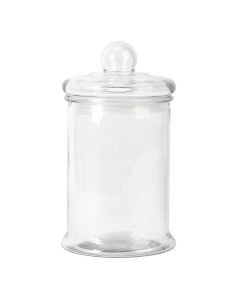 Frasco vidrio con tapa liso 2.5l transparente