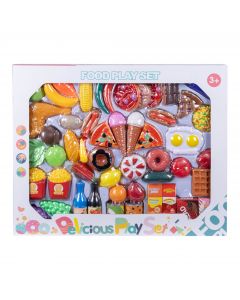 Juego plástico comida 60 piezas