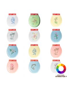 Tapa inodoro con bordado