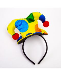 Diadema tela bufón