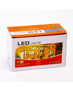 Cascada lluvia luz led cálida 3 metros 96 luces