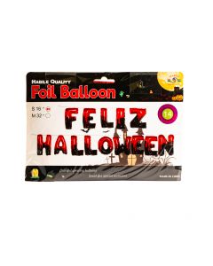 Globo metálico feliz Halloween 16pulg 