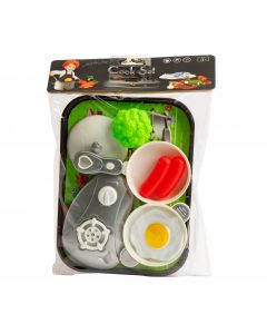 Juego plástico kitchen loys cocina con accesorios 8pzas +3a