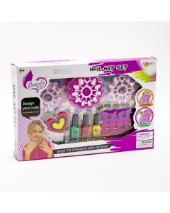 Accesorio cosmético plástico decorar uñas 18pzas +5a