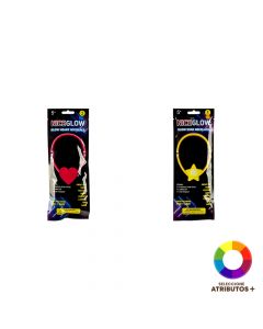 Collar plástico luz neón