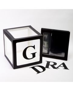 Caja cartón globos ventana 4und 30x30cm