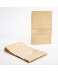 Bolsa papel craft seguro hermético ziploc