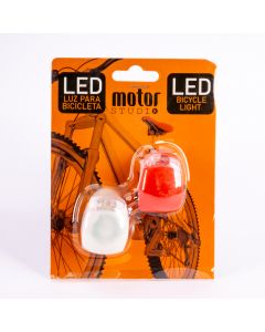 Luz led para bicicleta 3 funciones 2pzas luz blanca surtido