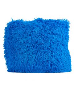 Almohadón tela afelpado 38x38cm azul