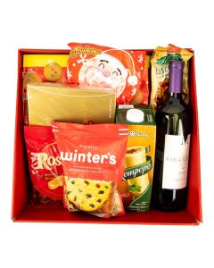 Caja navideña premium grande roja